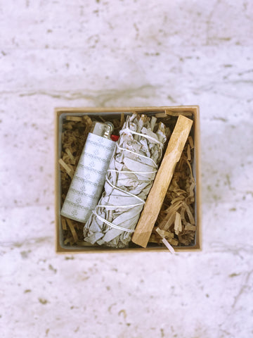 Sage and Palo Santo Cleansing Kit